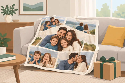Personalized Family Photo Blanket Gift Ideas