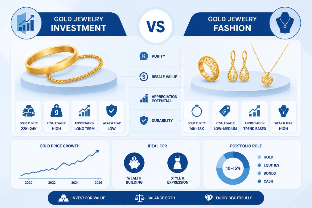 Gold Jewelry Investment vs Fashion Pieces: 2026 Guide