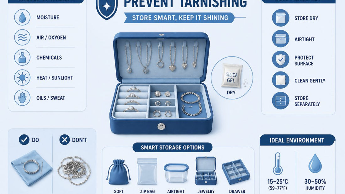 How to Store Jewelry to Prevent Tarnishing: 2026 Guide