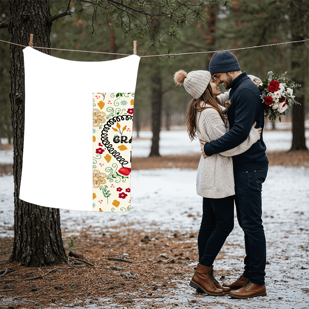 I Am So Grateful – Coral Fleece Blanket