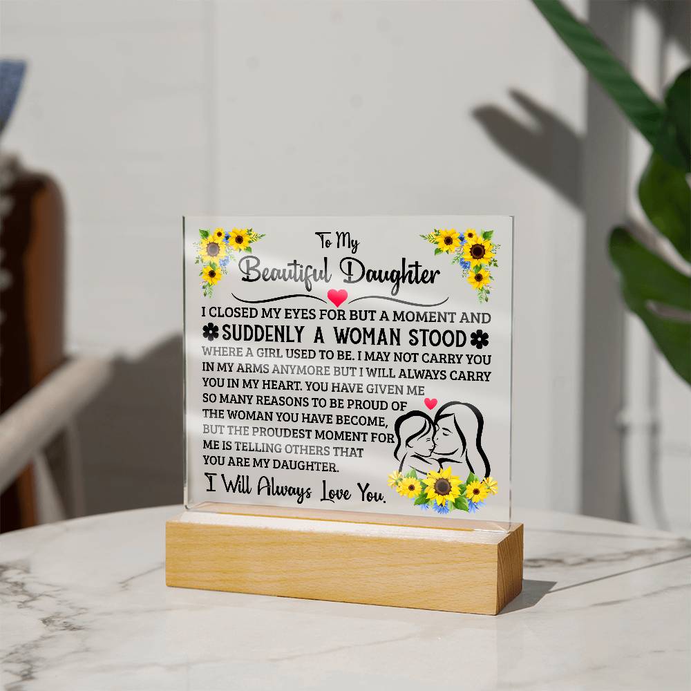 To My Daughter – Acrylic Square