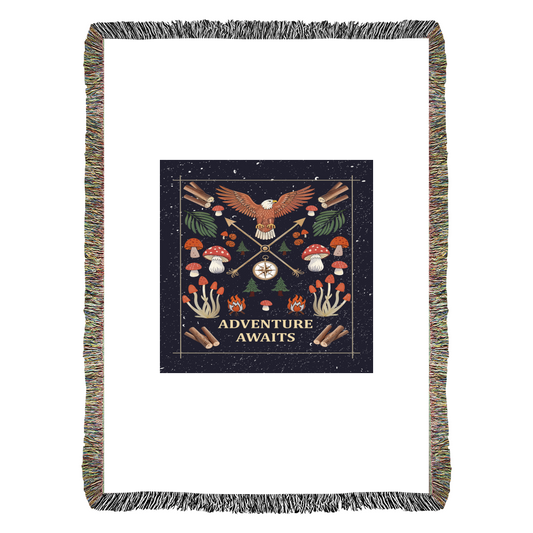 Adventure Awaits - Woven Blanket
